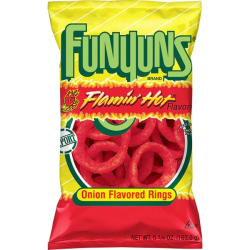 Funyuns Flamin Hot Onion Flavored Rings 5.75 Oz (163g) Funyuns Flamin Hot Onion Flavored Rings 5.75 Oz (163g)