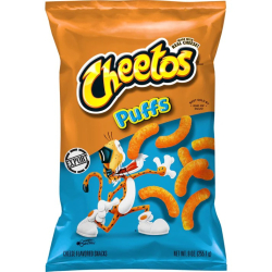 Cheetos Cheese Flavored Puffs, Made with Real Cheese, 9 OZ (255g), Pack Of 4 Cheetos Cheese Flavored Puffs, Made with Real Cheese, 9 OZ (255g), Pack Of 4