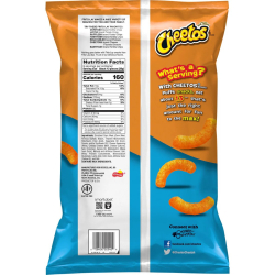 Cheetos Cheese Flavored Puffs, Made with Real Cheese, 9 OZ (255g), Pack Of 4 Cheetos Cheese Flavored Puffs, Made with Real Cheese, 9 OZ (255g), Pack Of 4