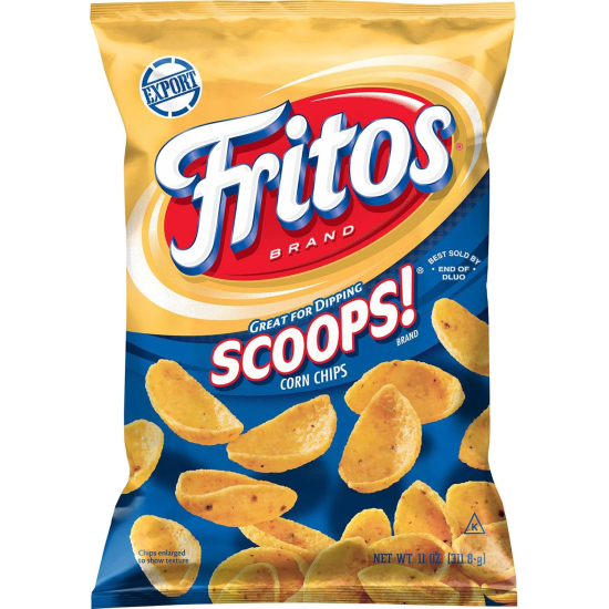 Fritos Scoops Corn Chips Great for Dipping 11 Oz (312g)