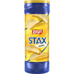 Lay's Stax Original Potato Chips 5.75 OZ (163g) Lay's Stax Original Potato Chips 5.75 OZ (163g)