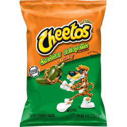 Cheetos Crunchy Cheddar Jalapeno Flavored Snacks, 8 Oz, Pack Of 4 Cheetos Crunchy Cheddar Jalapeno Flavored Snacks, 8 Oz, Pack Of 4