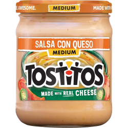 Tostitos Salsa Con Queso, Made With Real Milk & Cheese Dip Medium 15 Oz (425g) Tostitos Salsa Con Queso, Made With Real Milk & Cheese Dip Medium 15 Oz (425g)