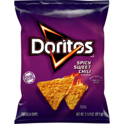 Doritos Spicy Sweet Chili Flavored Tortilla Chips 3.25 OZ (92g), Pack Of 12 Doritos Spicy Sweet Chili Flavored Tortilla Chips 3.25 OZ (92g), Pack Of 12