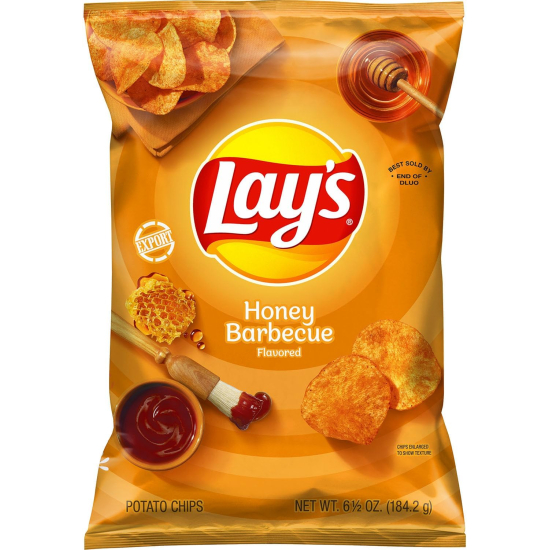 Lay's Honey Barbecue Flavored Potato Chips 6.5 OZ