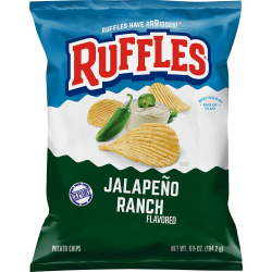 Rufflles Jalapeno Ranch Flavored Potato Chips 6.5 Oz 12x184g Rufflles Jalapeno Ranch Flavored Potato Chips 6.5 Oz 12x184g