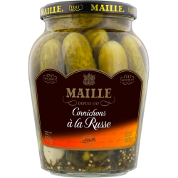 Maille Crunchy Gherkins Russian Pickles 440g, Pack Of 6