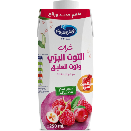 Ocean Spray Cranberry Raspberry Mixed Fruit Drink No Sugar Added, Contains Vitamin C 250 ml