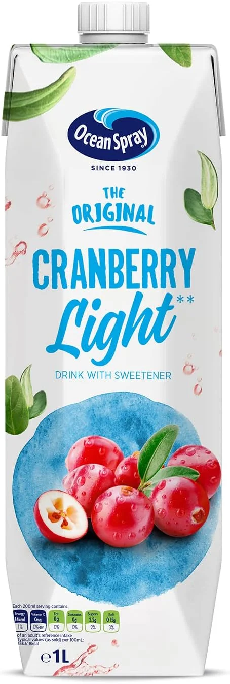 Ocean Spray Cranberry Light Fruit Drink, Contains Vitamin C Litre