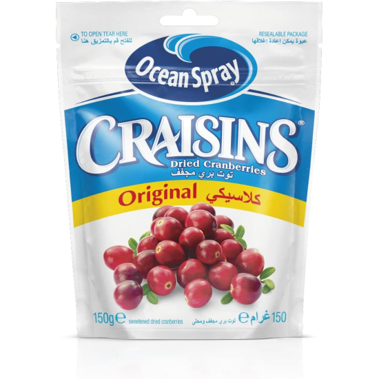 Ocean Spray Craisins Original Dried Cranberries 150g