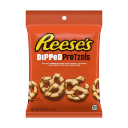 Reese's Dipped Pretzels Peanut Butter Pouch, 6x120g Reese's Dipped Pretzels Peanut Butter Pouch, 6x120g