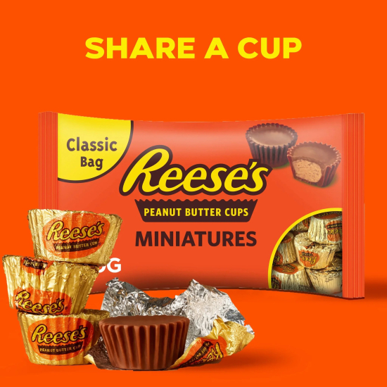 Hershey's Reese's Miniatures Wrapped Chocolate Peanut Butter Cups 340g