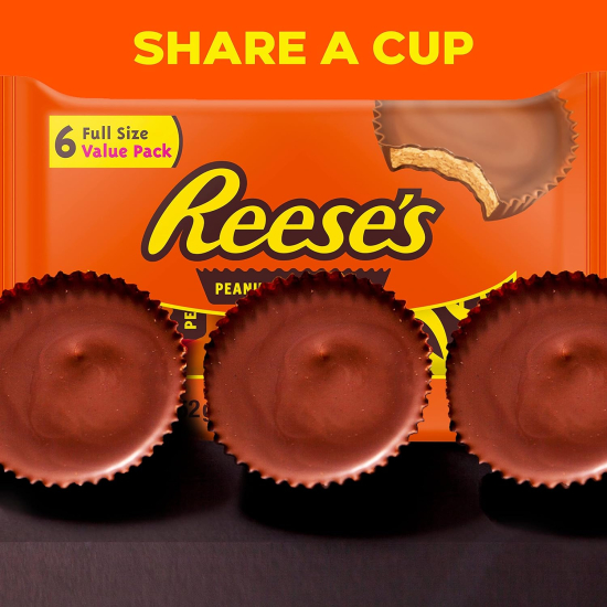 Reese's Chocolate Peanut Butter Cups 6 Pack 252g