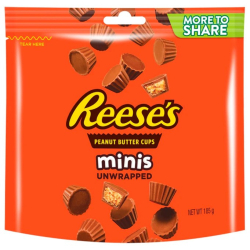Reese's Mini Unwrapped Chocolate Peanut Butter Cups 12x185g Reese's Mini Unwrapped Chocolate Peanut Butter Cups 12x185g