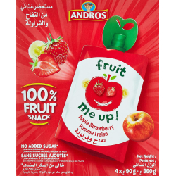 Fruit Me Up Apple Strawberry 4 x 90g, Pack Of 6 Fruit Me Up Apple Strawberry 4 x 90g, Pack Of 6