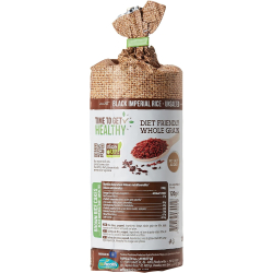 Rice Up Whole Grain Rice Cakes Unsalted With Black Imperial Rice 120g, Pack Of 6 Rice Up Whole Grain Rice Cakes Unsalted With Black Imperial Rice 120g, Pack Of 6