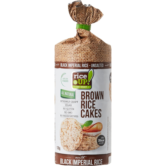 Rice Up Whole Grain Rice Cakes Unsalted With Black Imperial Rice 120g