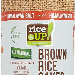Rice Up Whole Grain Rice Cakes Himalayan Salt 120g, Pack Of 6