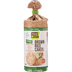 Rice Up Whole Grain Rice Cakes Chia & Quinoa 120g, Pack Of 6
