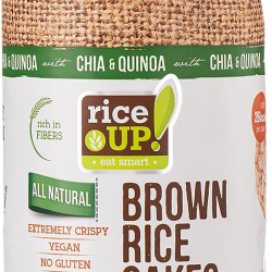 Rice Up Whole Grain Rice Cakes Chia & Quinoa 120g, Pack Of 6