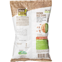 Rice Up Whole Grain Rice Chips Hot Chili Peppers Gluten free, No GMO 60g, Pack Of 12 Rice Up Whole Grain Rice Chips Hot Chili Peppers Gluten free, No GMO 60g, Pack Of 12
