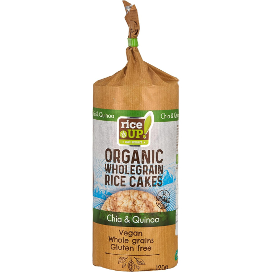 Rice Up Organic Brown Rice Cakes Chia & Quinoa 120g