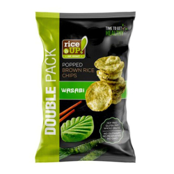 Rice Up Whole Grain Brown Rice Chips Wasabi, Gluten free, No GMO 120g, Pack Of 6 Rice Up Whole Grain Brown Rice Chips Wasabi, Gluten free, No GMO 120g, Pack Of 6