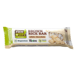 Rice Up Brown Rice Bar White Chocolate 18g, Pack Of 12 Rice Up Brown Rice Bar White Chocolate 18g, Pack Of 12