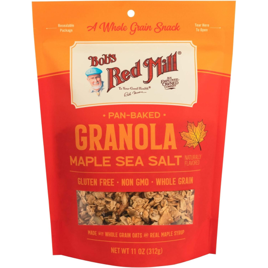 Bob's Red Mill Granola Maple Sea Salt, Gluten Free Whole Grain Non-GMO 312g, Pack Of 8