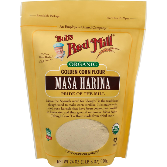 Bob's Red Mill Organic Golden Corn Masa Harina Flour, 680g