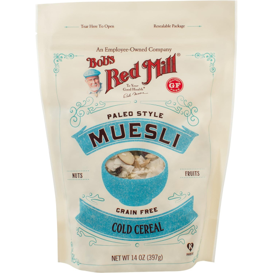 Bob's Red Mill Paleo Style Muesli, Grain Free, Cold Cereal Gluten Free 397g, Pack Of 6