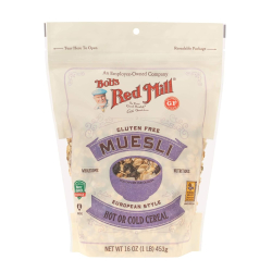 Bob's Red Mill Gluten Free Muesli, Hot or Cold Cereal, Non-GMO, 453g Bob's Red Mill Gluten Free Muesli, Hot or Cold Cereal, Non-GMO, 453g