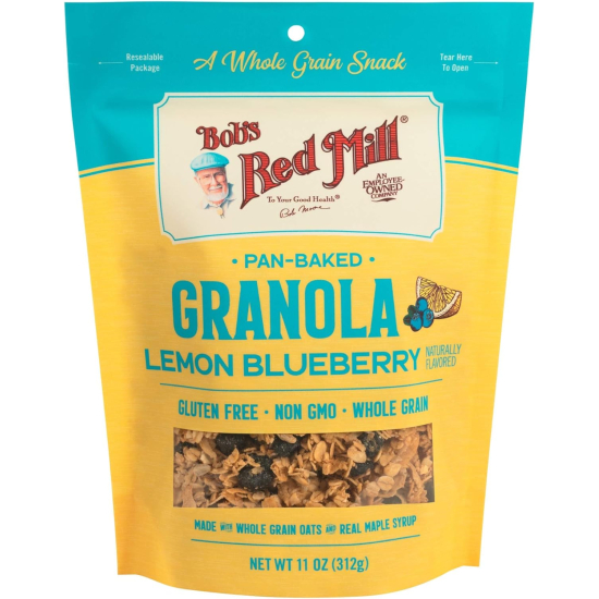 Bob's Red Mill Granola Lemon Blueberry Gluten Free, Whole Grain, Non-GMO 312g