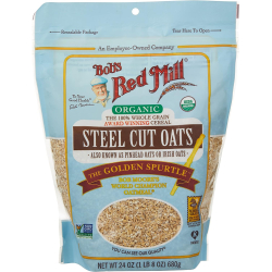 Bob's Red Mill Gluten Free Organic Steel Cut Oats 24 Oz (680g), Pack Of 8 Bob's Red Mill Gluten Free Organic Steel Cut Oats 24 Oz (680g), Pack Of 8