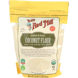 Bob's Red Mill Organic Coconut Flour, Gluten Free, 453g, Pack Of 8 Bob's Red Mill Organic Coconut Flour, Gluten Free, 453g, Pack Of 8