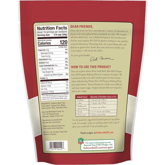 Bob's Red Mill All Purpose Baking Flour, Gluten Free Non-GMO 22 Oz (624g)