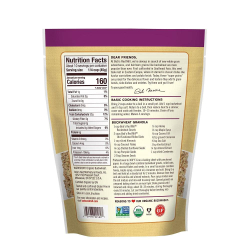 Bob's Red Mill Organic Whole Grain Buckwheat Groats Gluten Free Non-GMO, 624g, Pack Of 8 Bob's Red Mill Organic Whole Grain Buckwheat Groats Gluten Free Non-GMO, 624g, Pack Of 8