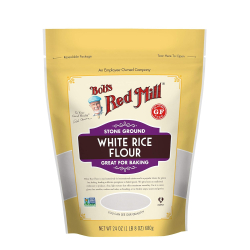Bob's Red Mill Organic Stone Ground White Rice Flour, Gluten Free, 680g, Pack Of 6 Bob's Red Mill Organic Stone Ground White Rice Flour, Gluten Free, 680g, Pack Of 6