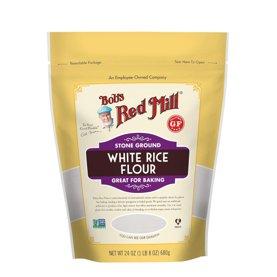 Bob's Red Mill Organic Stone Ground White Rice Flour, Gluten Free, 680g
