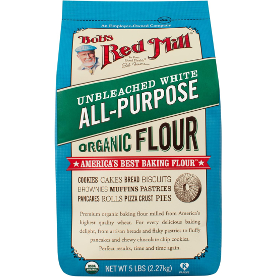 Bob's Red Mill Organic Unbleached All Purpose White Flour, 2.27 Kg