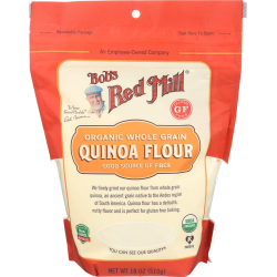 Bob's Red Mill Organic Whole Grain Quinoa Flour Gluten Free 510g, Pack Of 6 Bob's Red Mill Organic Whole Grain Quinoa Flour Gluten Free 510g, Pack Of 6