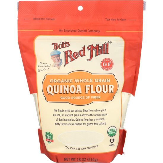 Bob's Red Mill Organic Whole Grain Quinoa Flour Gluten Free, 510g