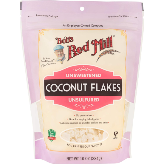 Bob's Red Mill Coconut Flakes Unsweetened Unsulfured, Non-GMO 284g, Pack Of 8