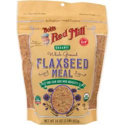 Bob's Red Mill Organic Whole Ground Flaxseed Meal, Gluten Free, Non-GMO 453g, Pack Of 8 Bob's Red Mill Organic Whole Ground Flaxseed Meal, Gluten Free, Non-GMO 453g, Pack Of 8