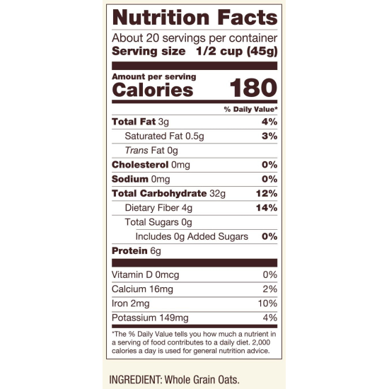 Bob's Red Mill Rolled Oats Quick Cooking, Whole Grain, Non-GMO 907g, Pack Of 8