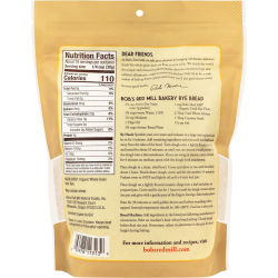 Bob's Red Mill Organic Whole Grain Dark Rye Flour, Non-GMO 567g, Pack Of 8 Bob's Red Mill Organic Whole Grain Dark Rye Flour, Non-GMO 567g, Pack Of 8
