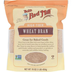 Bob's Red Mill High Fiber Wheat Bran, Non-GMO 454g, Pack Of 8 Bob's Red Mill High Fiber Wheat Bran, Non-GMO 454g, Pack Of 8