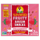 Sun-Maid Fruity Raisin Snacks Sour Strawberry Golden Raisins 7 Pouches 20g