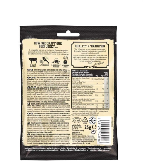 Jack Link’s Beef Jerky Sweet & Hot High Protein Meat Snack Dried Halal Beef 25g