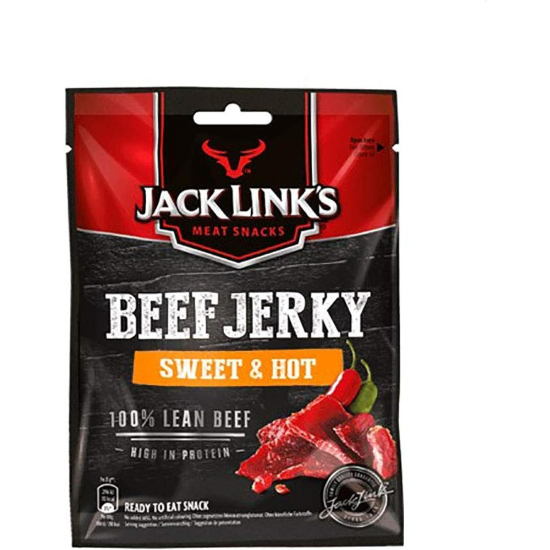 Jack Link’s Beef Jerky Sweet & Hot High Protein Meat Snack Dried Halal Beef 25g